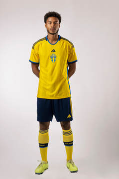 Jens Cajuste of the Swedish national football team poses