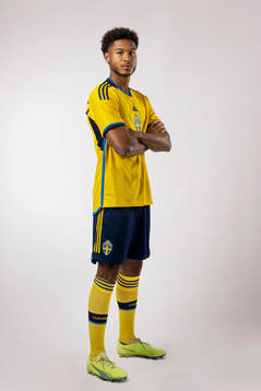Jens Cajuste of the Swedish national football team poses