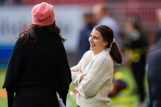 An injured Cecilie Redisch Kvamme of Brann