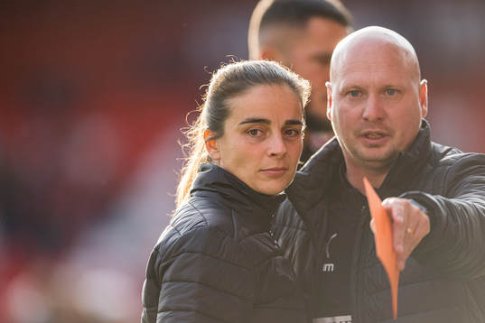Renée Slegers, head coach of Rosengård, and Joel