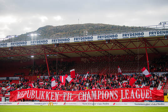 Spectators in the stands