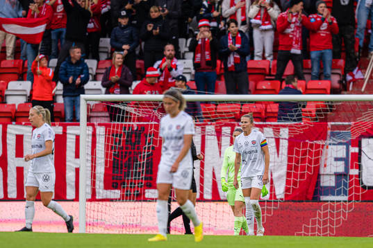 Emma Berglund of Rosengård looks dejected