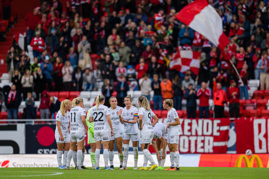 Emma Berglund of Rosengård looks dejected