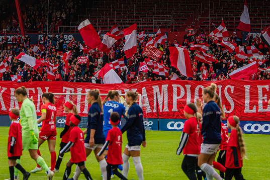 Spectators in the stands