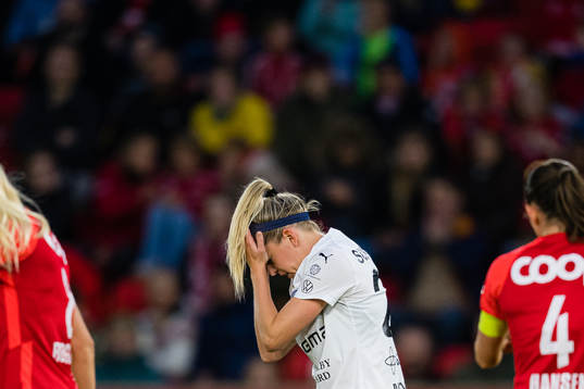 Olivia Schough of Rosengård reacts