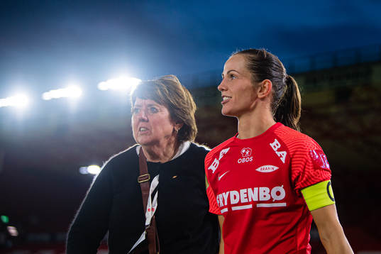 Mette Hammersland and Tuva Hansen of Brann