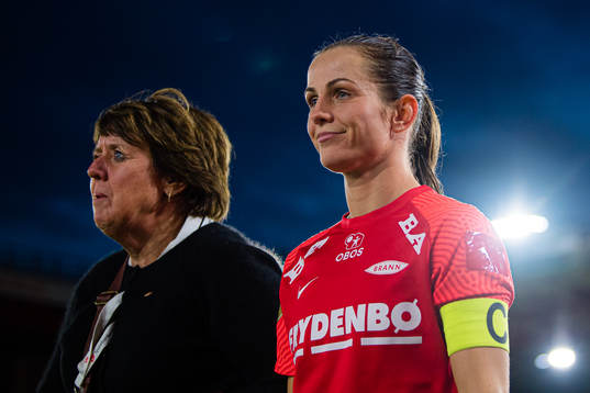 Mette Hammersland and Tuva Hansen of Brann