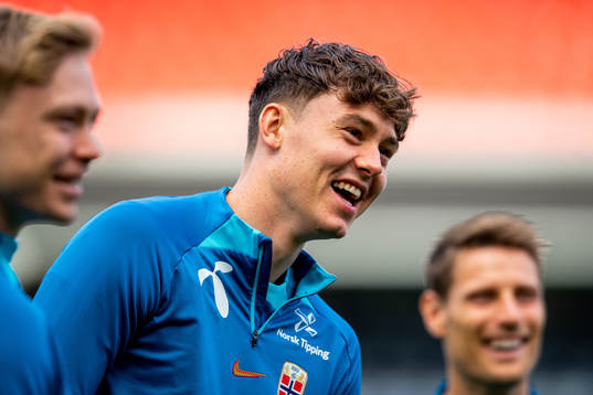 Jørgen Strand Larsen of the Norwegian national football