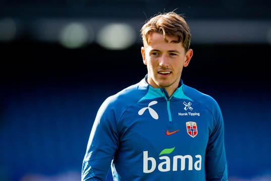 Sander Berge of the Norwegian national football team