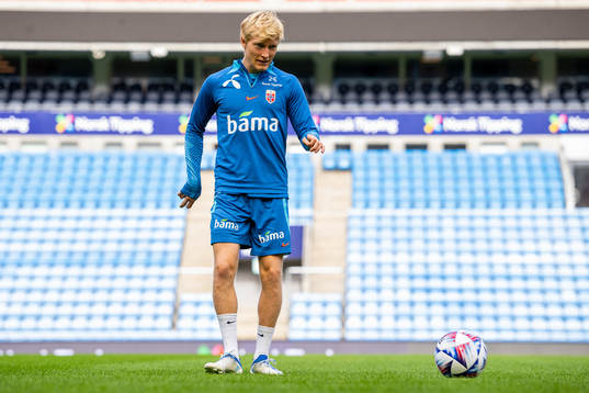 Birger Meling of the Norwegian national football team