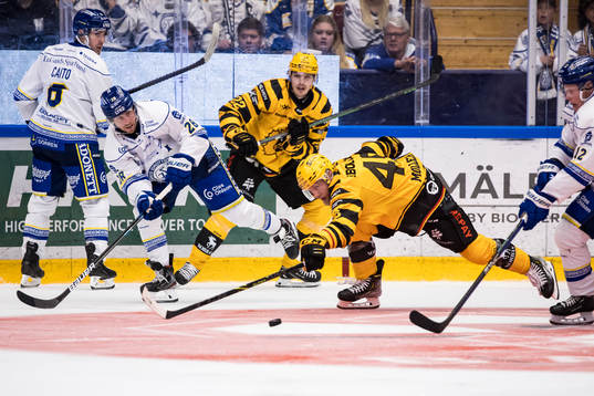 Leksands Justin Glenn Kloos och Skellefteås Oscar Möller