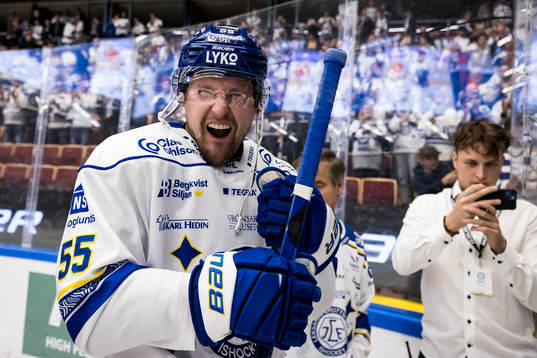 Leksands Jonas Ahnelöv jubel