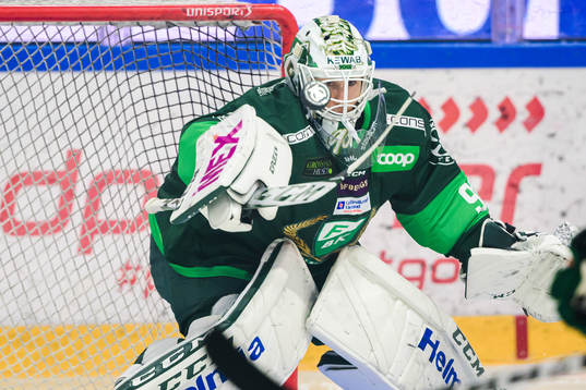 Färjestads målvakt Matthew Tomkins