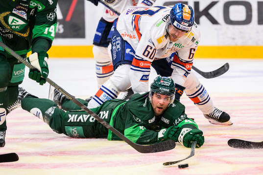 Färjestads Henrik Björklund och Växjös Erik Josefsson