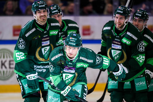Färjestads Marcus Nilsson jublar