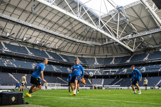 Ludwig Augustinsson, Viktor Gyökeres and Mattias Svanberg