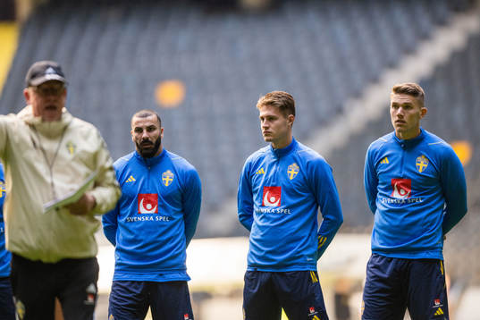 Mikael Ishak, Mattias Svanberg and Viktor Gyökeres