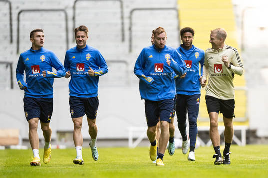 Viktor Gyökeres, Mattias Svanberg, Dejan Kulusevski and