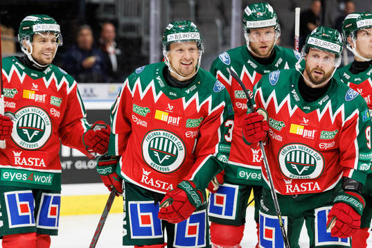 Frölundas Nicklas Lasu jublar