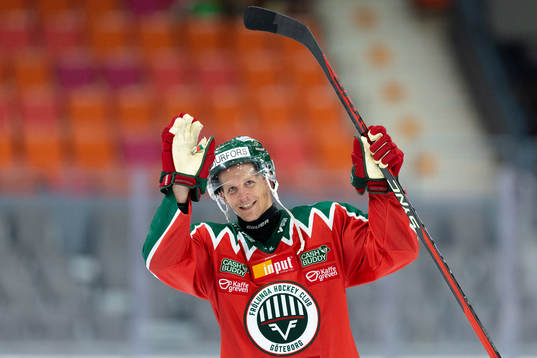 Frölundas Max Friberg jublar