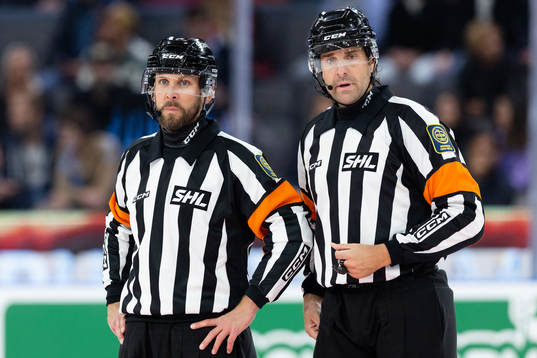 Domare Marcus Linde och Mikael Sjöqvist