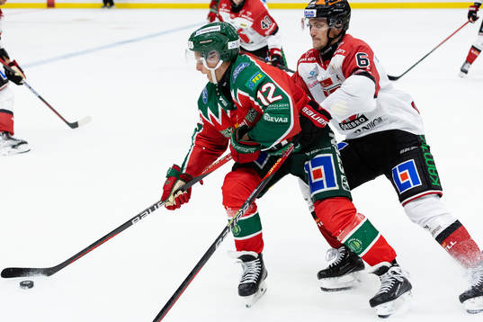 Frölundas Max Friberg och Örebros Filip Berglund