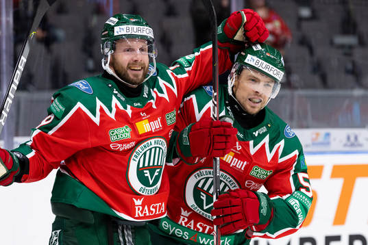 Frölundas Mats Rosseli Olsen jublar