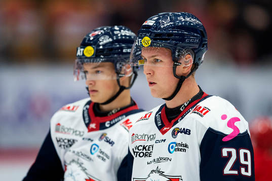 Linköpings Fabian Wagner och Linköpings Georg Weigelt