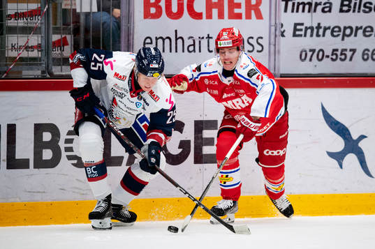 Linköpings Filip Bystedt och Timrås Jakob Stenqvist