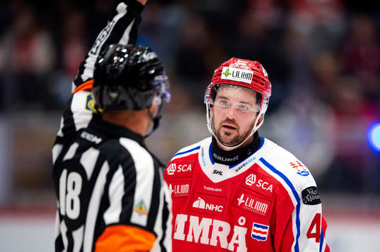 Timrås Tim Erixon är inte nöjd med domaren