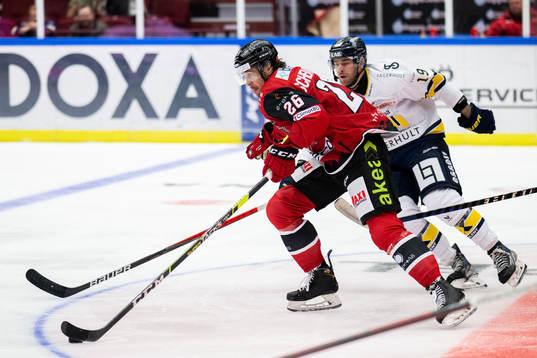 Malmö Redhawks Thomas Schemitsch och HV71s Sam Vigneault