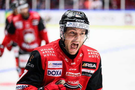 Malmö Redhawks Pathrik Westerholm jublar