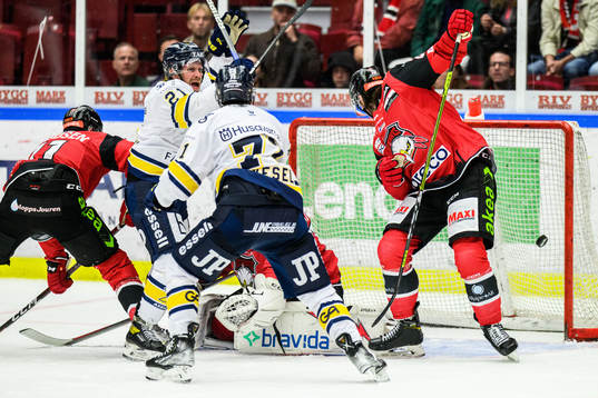 HV71s Mattias Tedenby jublar