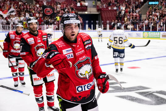 Malmö Redhawks Ponthus Westerholm jublar