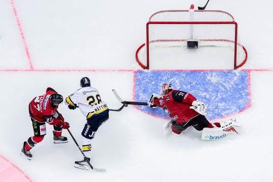 HV71s André Petersson oroar mot Malmö Redhawks Ponthus
