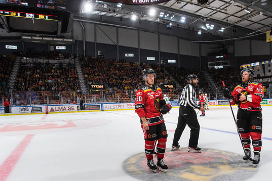 Luleås Julius Honka och Leo Komarov deppar
