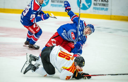 Oskarshamns David Quenneville och Brynäs Linus Ölund