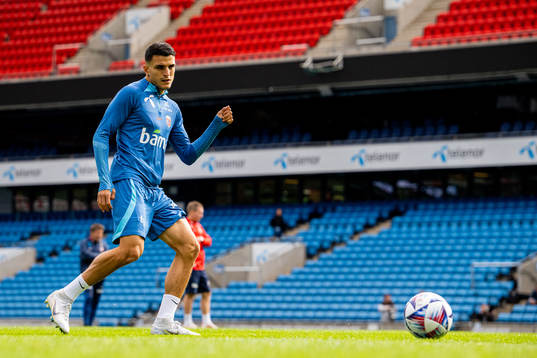 Mohamed Elyounoussi of the Norwegian national football team