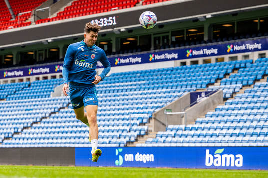 Jørgen Strand Larsen of the Norwegian national football