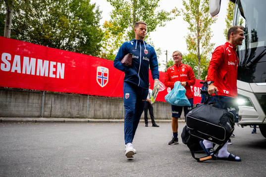 Goalkeeper Ørjan Håskjold Nyland of the Norwegian