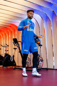 Goalkeeper Sten Grytebust of the Norwegian national