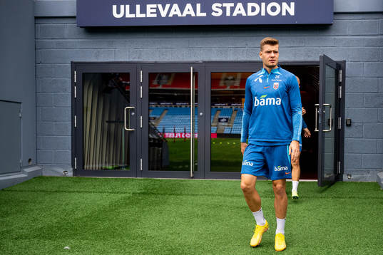 Alexander Sørloth of the Norwegian national football team