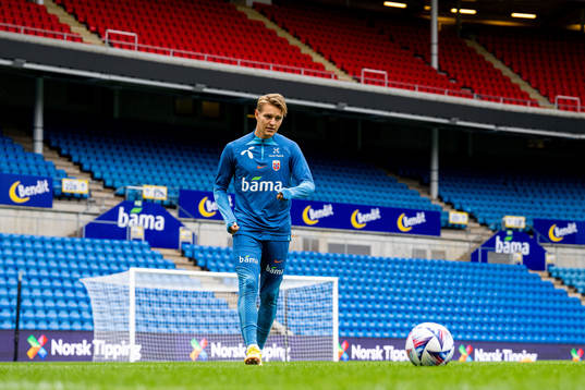 Martin Ødegaard of the Norwegian national football team