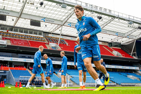 Sander Berge of the Norwegian national football team