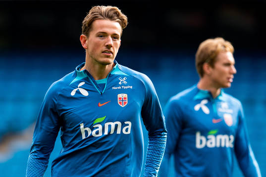 Sander Berge of the Norwegian national football team