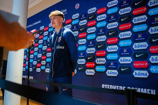 Jørgen Strand Larsen of the Norwegian national football