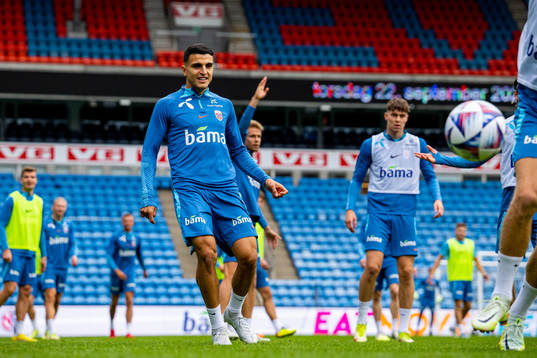 Mohamed Elyounoussi of the Norwegian national football team