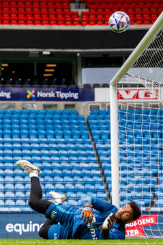 Goalkeeper Sten Grytebust of the Norwegian national