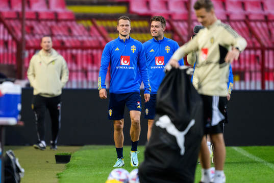 Viktor Claesson and Mattias Svanberg of Sweden