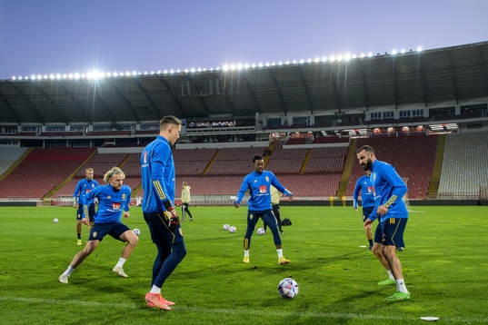 Bläddra bland fler bilder av Fotball, Nations League, Sweden, Training